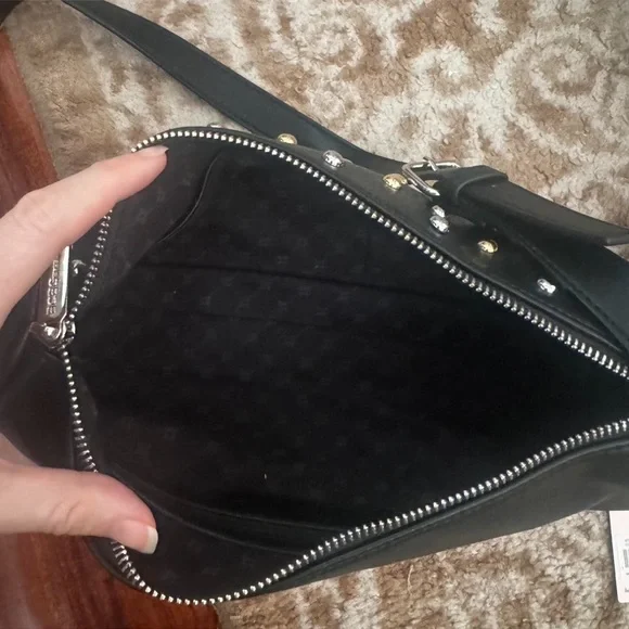 Bcbgeneration studded bag silver gold and monogram logo on the back - Picture 8 of 8